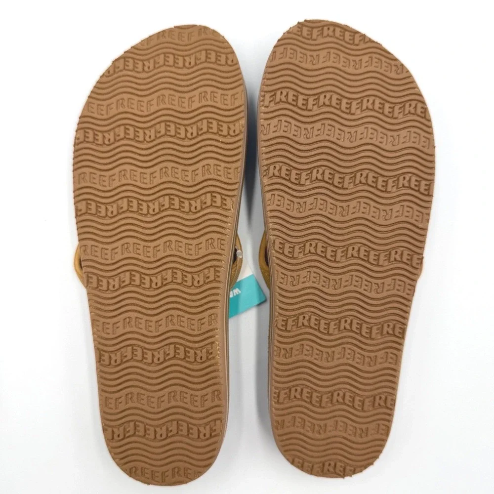 REEF Solana Flip Flops Sandals Cocoa - CJ3586 - Water Friendly - Women's 9 *NEW* - Picture 10 of 10